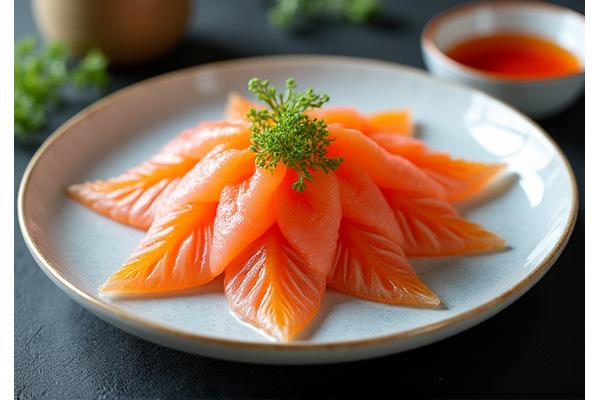 豪華に盛り付けられたふぐ刺し（てっさ）
