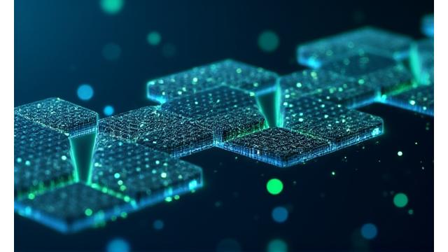 ブロックチェーン技術の概念図と水産物のトレーサビリティ情報